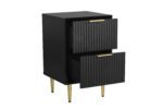 Zara 2 Drawer Fluted Bedside - Image 3