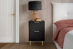 Zara 2 Drawer Fluted Bedside