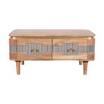 Wilton Acacia Wood 2 Drawers Coffee Table - Image 5