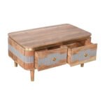 Wilton Acacia Wood 2 Drawers Coffee Table - Image 2