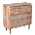 Wilton Acacia Wood 4 Drawers Chest - Image 3