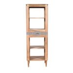 Wilton Acacia Wood 1 Drawers Open Bookcase - Image 4