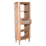 Wilton Acacia Wood 1 Drawers Open Bookcase - Image 2