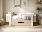 Alfie Wooden Toddler Bed White & Oak