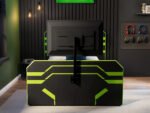 Alister Side Lift TV Ottoman Bed Black & Green - Image 3