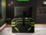 Alister Side Lift TV Ottoman Bed Black & Green - Image 6