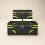 Alister Side Lift TV Ottoman Bed Black & Green - Image 8