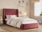 Alma Single Winged Headboard Bed Boucle