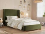 Alma Single Winged Headboard Bed Boucle - Image 3