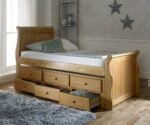Artisan Captain Wooden Guest Bed Frame with Drawers - Image 2