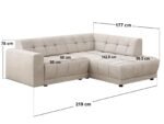 Asta 3 Seater Right Corner Sofa - Image 8