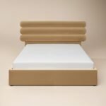 Atlas Ottoman Bed Sand Velvet - Image 6