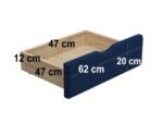 Aubrey Velvet Storage Low Sleeper Bed with Cord - Image 2