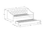 Aurora Boucle Daybed with Trundle - Image 2