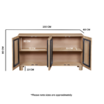 Austin Solid Wooden Extra Large Sideboard - Image 5