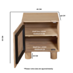Austin Solid Wood Bedside Table - Image 5