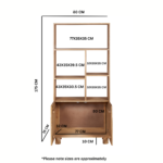 Austin Solid Wood Bookcase - Image 6
