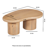 Austin Solid Wood Coffee Table - Image 5