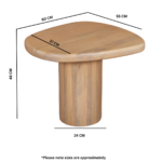 Austin Solid Wood Side Table - Image 5