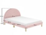Ava Pink Boucle Bed - Image 2