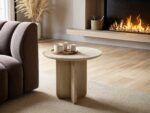 Aven Sintered Stone Effect Side Table