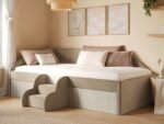 Aviana Velvet Low Sleeper Bed with Cord