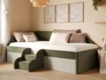 Aviana Velvet Low Sleeper Bed with Cord - Image 3