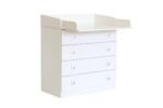 Baby 4 Drawer Changing Board and Storage Unit