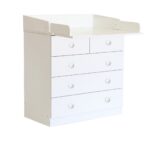 Baby 5 Drawer Changing Board and Storage Unit - Image 3