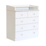 Baby 5 Drawer Changing Board and Storage Unit