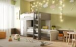 Benito Bunk Bed White and Grey