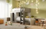 Benito Bunk Bed White and Grey - Image 3