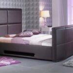 Artisan Leather TV Bed Brown Shanaya