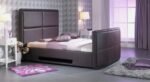 Artisan Leather TV Bed Brown Shanaya