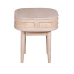 Valencia Cane & Mango Wood Bedside Table - Image 2