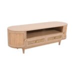 Valencia Cane & Mango Wood 2 Drawers TV Cabinet - Image 5
