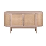 Valencia Cane & Mango Wood 4 Doors Sideboard - Image 2