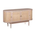 Valencia Cane & Mango Wood 4 Doors Sideboard - Image 6