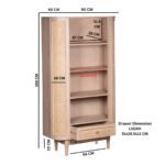 Valencia Cane & Mango Wood Bookcase - Image 4