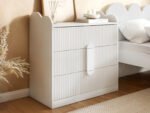 Calista Ribbed Chest of 3 Drawers