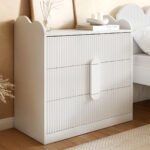 Calista Ribbed Chest of 3 Drawers
