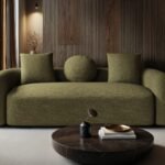 Cami Large Sofa Green Chenille