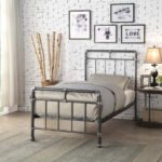 Flintshire Furniture Cilcain Black and Silver Bed