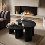 Clio Coffee Table Set Black