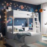 Cosmic L Shaped Triple Bunk Bed