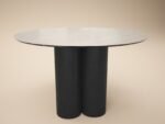 Deko Sintered Stone Round Dining Table Black - Image 4