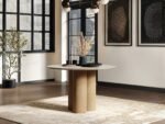 Deko Sintered Stone Round Dining Table Oak - Image 3