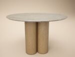 Deko Sintered Stone Round Dining Table Oak - Image 4