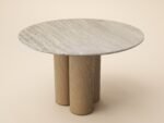 Deko Sintered Stone Round Dining Table Oak - Image 5