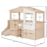 Dreamland House Midsleeper with Slide and Storage - Image 2